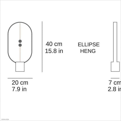 Mini lampe table d'équilibre magnétique Heng High-Tech Creative Intelligent Équilibre Lampe bureau commutateur demi-vide avec port chargement Usb Bureau Chambre d'enfant Lecture Bureau Lampe table