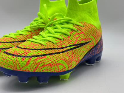 Chaussures de Football Homme Professionnel Chaussures de Futsal Antidérapants pour l'entraînement Athlétisme Adolescents High Top Chaussures de Sport