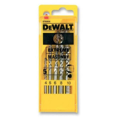 Coffret de 5 forêts béton Extreme DEWALT DT6956-QZ Ø 4,5,6,8,10mm