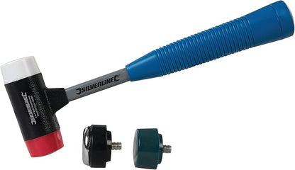 Silverline - Maillet à 4 têtes interchangeables en Acier allié ø Tête 37 mm Multicolore