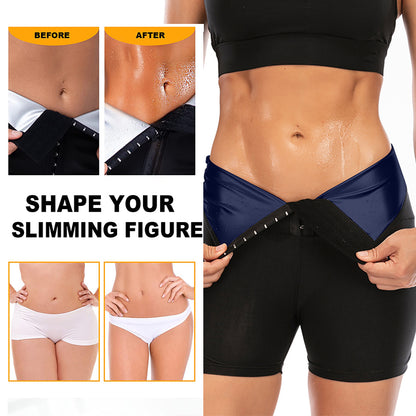 Short de Sudation "Thermo-Sculpt" – Effet Sauna, Taille Haute & Brûle-Graisses