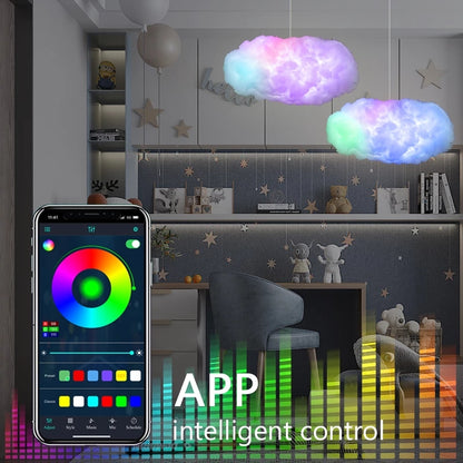 Nuage Connecté "Dream-Cloud" – Lampe 3D RGBIC, Contrôle App & Synchronisation Musicale