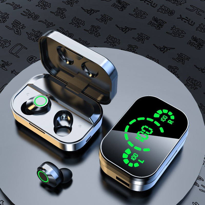Écouteurs "Quantum-Sound" TWS – Écran LED Géant, Son Hi-Fi & Powerbank Intégré