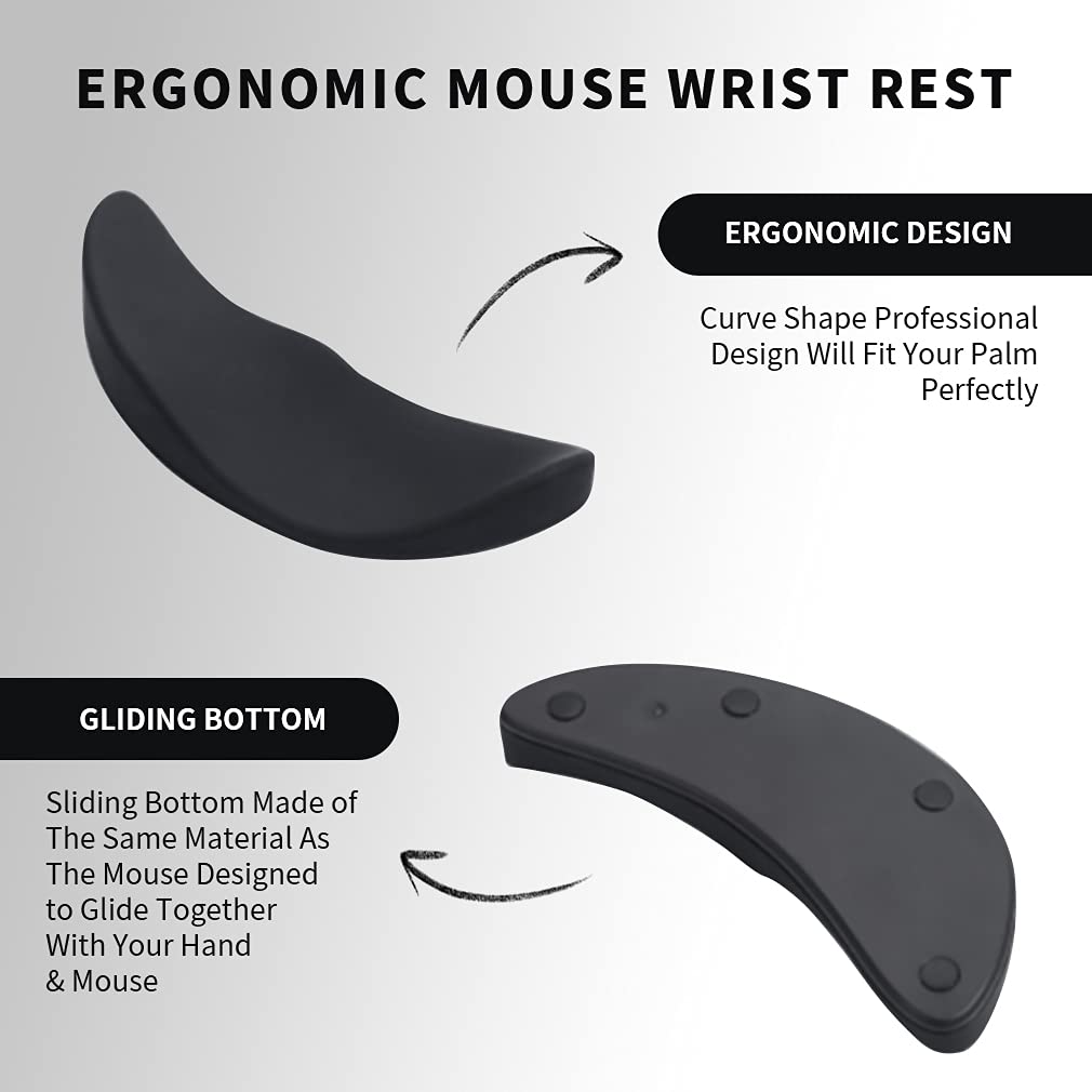 Repose-Poignet Ergonomique "Soft-Glide" – Gel de Silicone Haute Densité & Base Antidérapante
