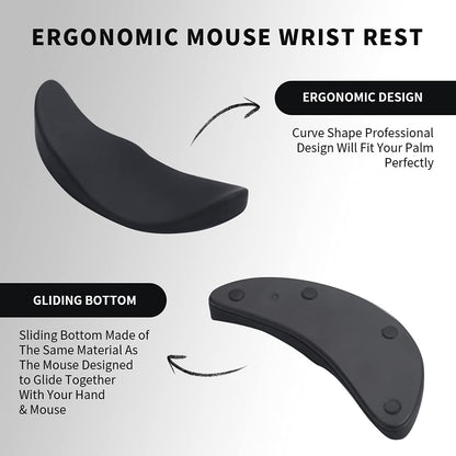 Repose-Poignet Ergonomique "Soft-Glide" – Gel de Silicone Haute Densité & Base Antidérapante