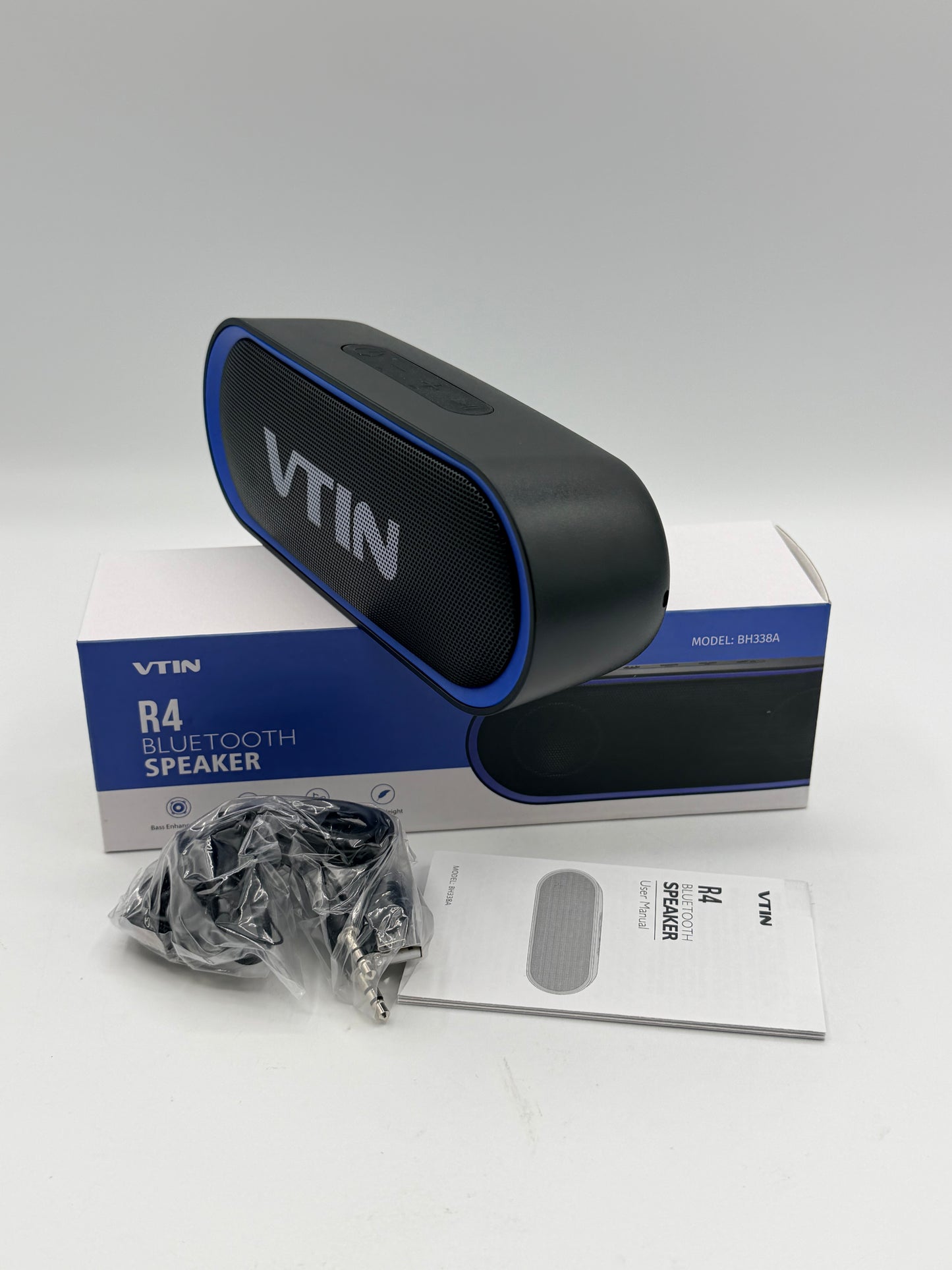 Haut-parleurs Bluetooth, haut-parleurs portables étanches avec TWS, 24 heures de lecture, son stéréo, sans fil pour la maison Douche Piscine Plage Extérieur (noir)