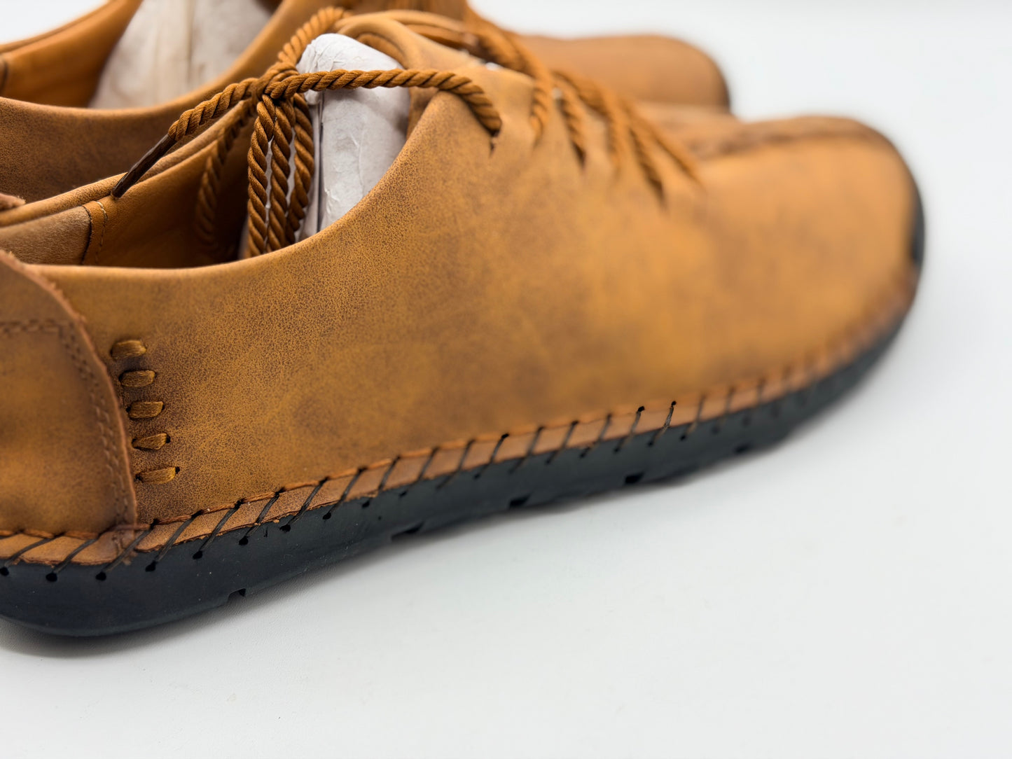 Chaussures en cuir décontractées pour hommes Mocassins athlétiques légers Chaussures à enfiler à la mode