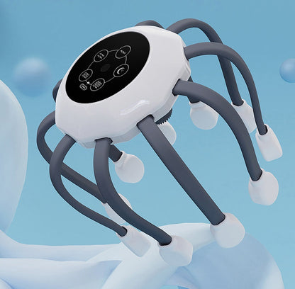 Masseur Capillaire "Octo-Relax" – Stimulation par Micro-Vibrations & Design Ergonomique