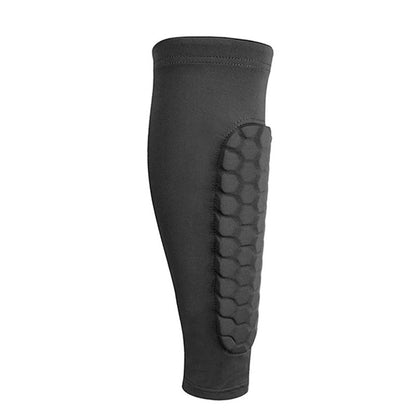 Protège-Tibia "Hexa-Shield" – Manchon de Compression Anti-Collision en Nid d'Abeille