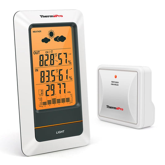 ThermoPro TP67A thermomètre intérieur extérieur Rechargeable Station météo sans fil baromètre