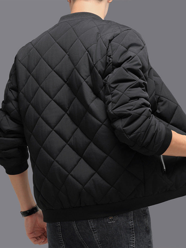 Veste Mode Design en coton d’hiver Chaud Épaissi Casual Couleur unie pour hommes