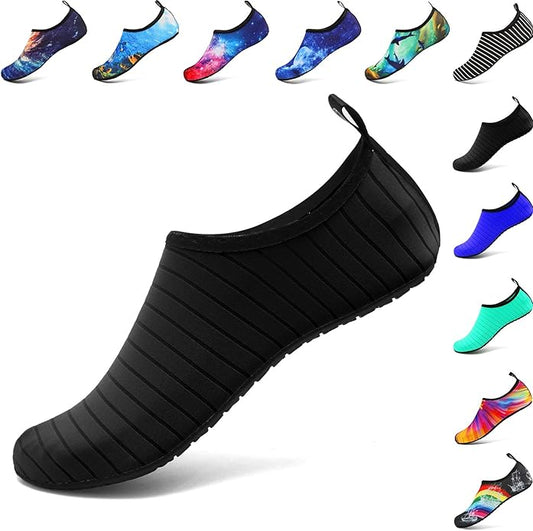 welltree Hommes Femmes Chaussures d'eau Séchage Rapide Sports Aqua Chaussures,Danse, Nager, Marcher, Yoga, Lac, Plage, Jardin, Parc, Conduite, Nautisme