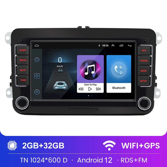 Autoradio 2 Din Android11 Lecteur multimédia de voiture GPS WiFi Carplay Pour Volkswagen Skoda Octavia golf 5 6 touran passat polo Jetta