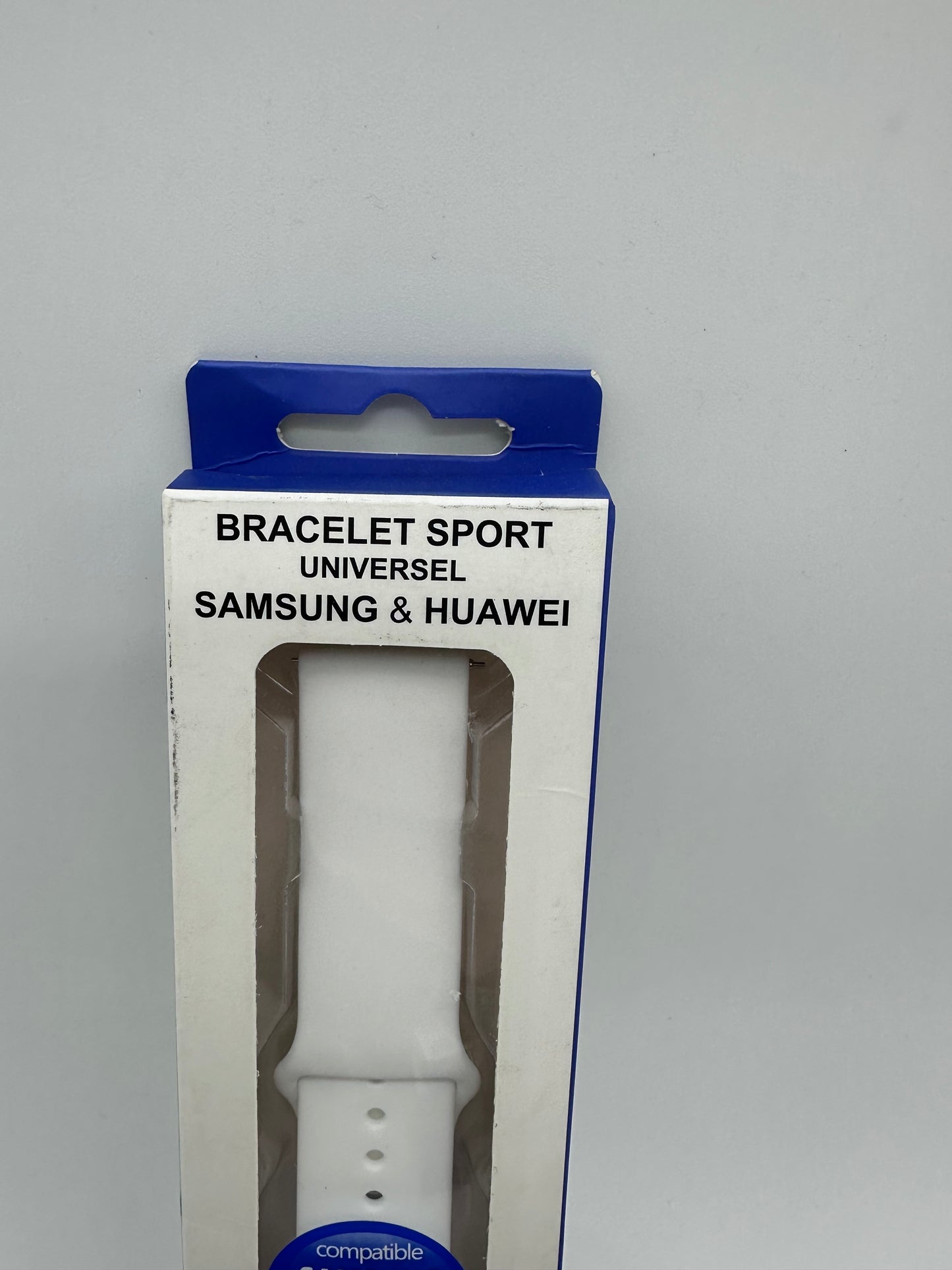 Bracelet IBROZ Samsung/Huawei SoftTouch 22mm blanc
