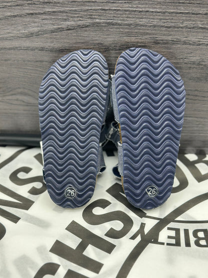Mules pour fille à scratch taille 26 neuves