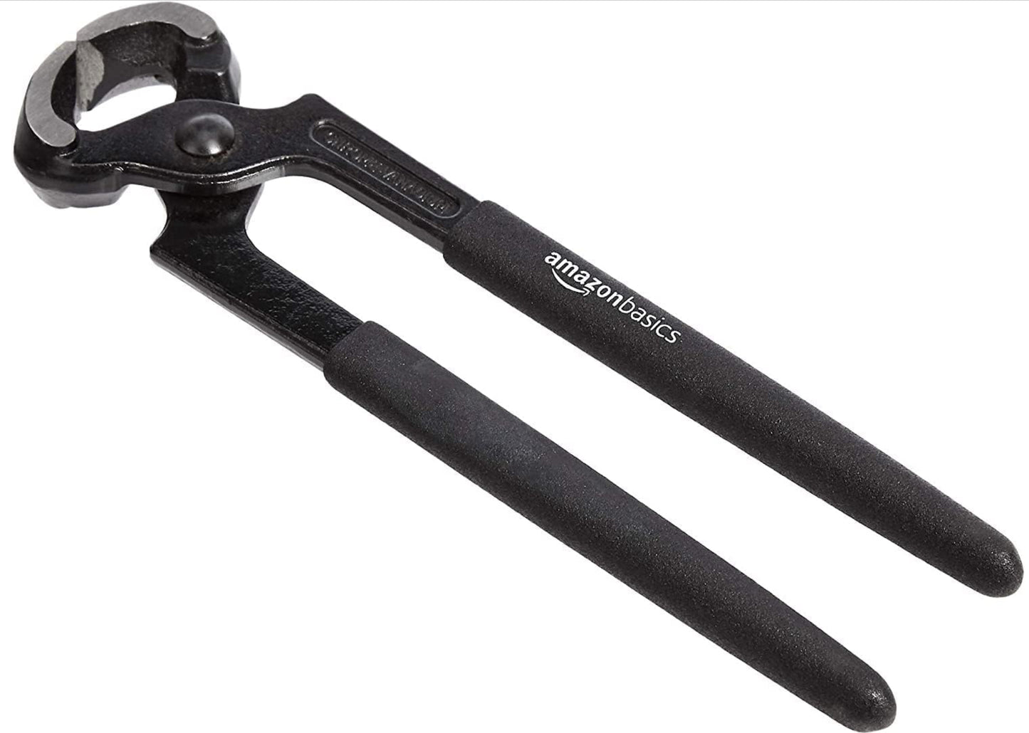 Pince de menuisier en acier au vanadium pour couper le fil de fer et arracher les clous - 225 mm, Noir Amazon Basics