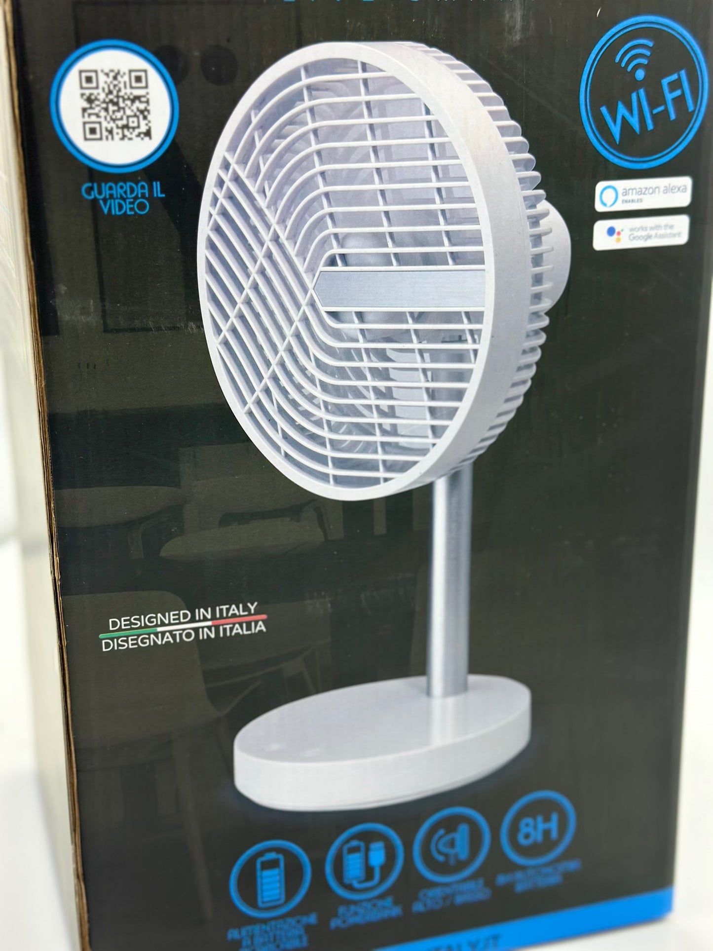 Ventilateur de table Silencieux et Puissant avec Batterie Rechargeable - WI-Fi App Contrôle Vocal