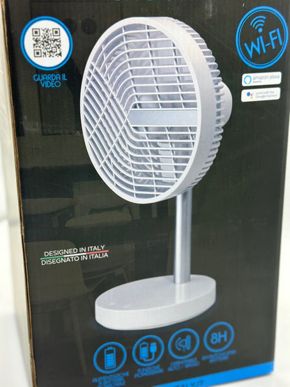 Ventilateur de table Silencieux et Puissant avec Batterie Rechargeable - WI-Fi App Contrôle Vocal