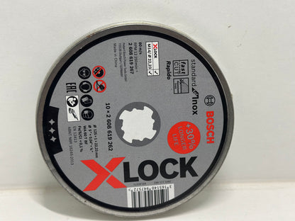 Disque à tronçonner droits X-LOCK 125x22,23x1 (x10) Standard for inox | 2608619267 - Bosch