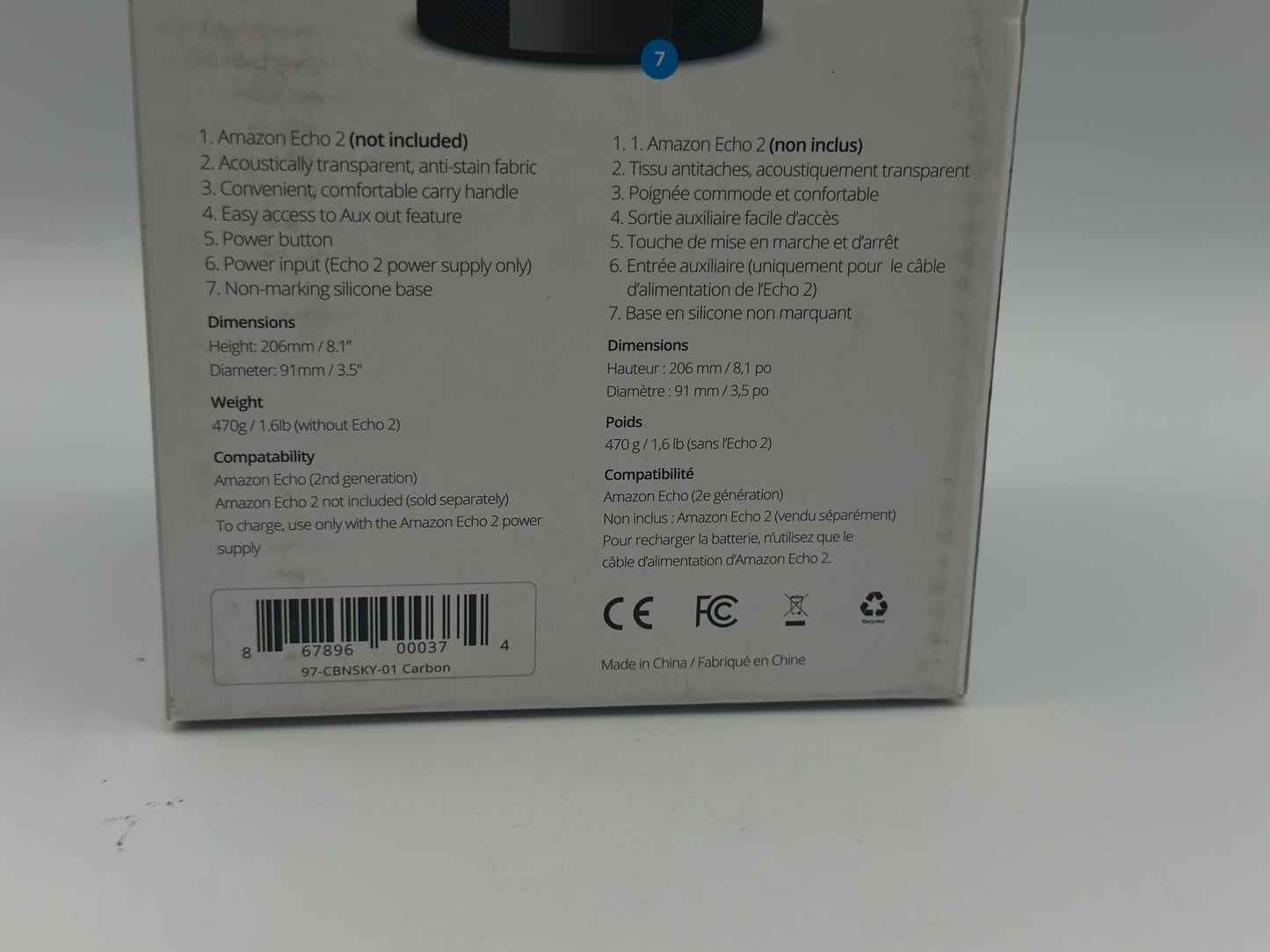 batterie SkyTote pour Amazon Echo 2