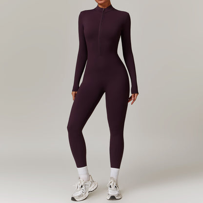 Combinaison "Sculpt-Fit" – Body Intégral Gainant & Col Zippé