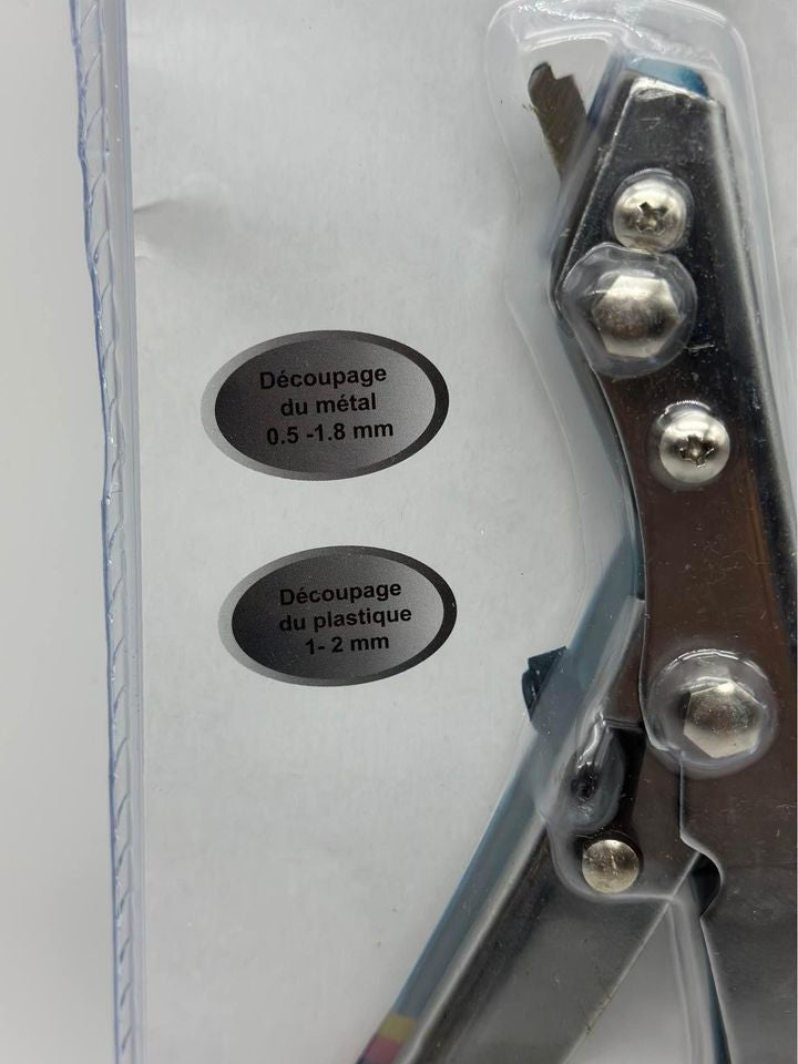 Cisaille grignoteuse pour métal, L.25.5 cm