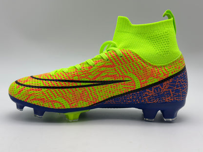 Chaussures de Football Homme Professionnel Chaussures de Futsal Antidérapants pour l'entraînement Athlétisme Adolescents High Top Chaussures de Sport