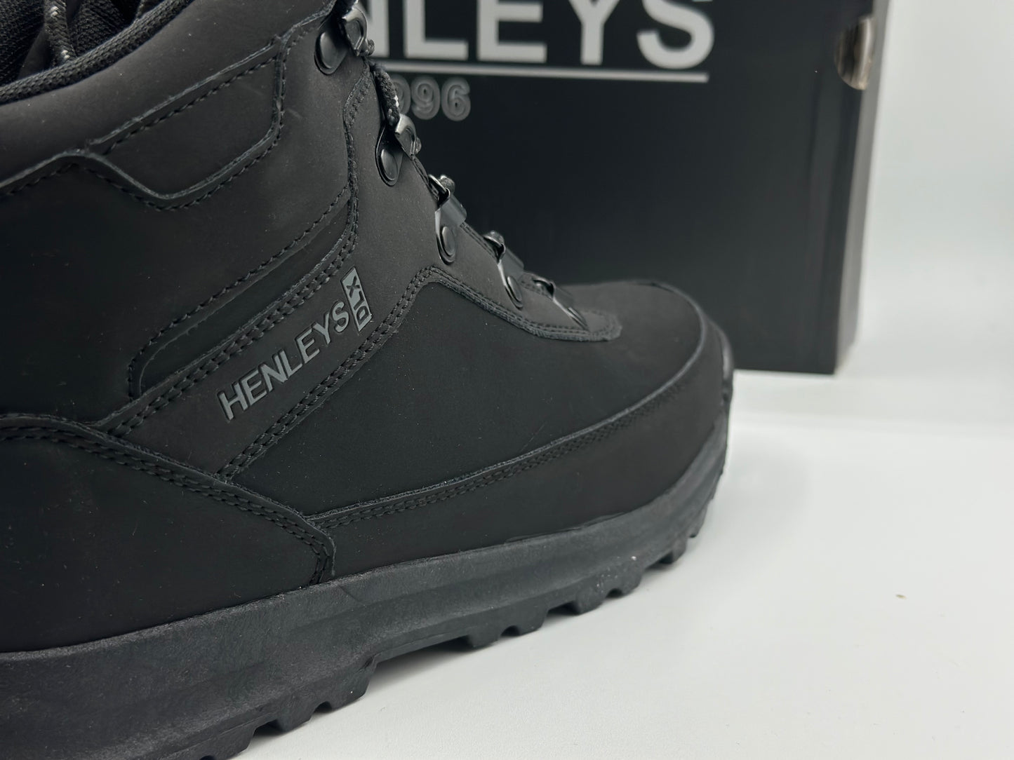 Henlys Chaussures de randonnée pour homme Noir