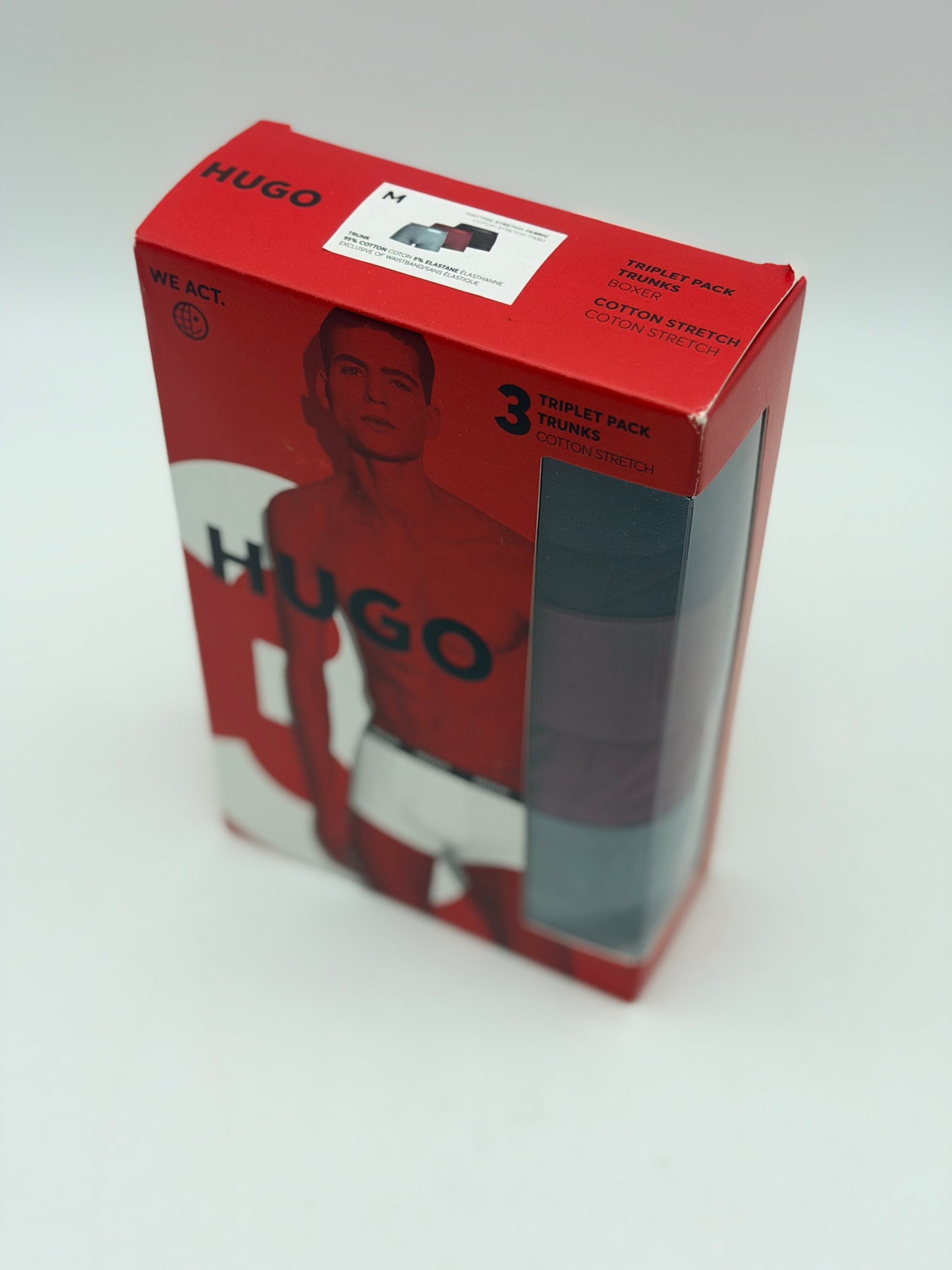 Hugo Trunk Triplet Pack 10268005 01, Open Miscellaneous, M Hommes