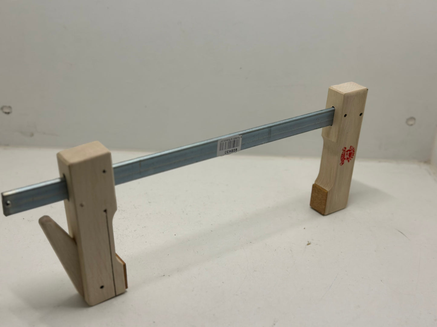 kwb Serre-joint en bois 300x110 avec surfaces en liège, largeur de serrage 300 mm, profondeur de serrage 110 mm, finition sans points de pression, serre-joint à serrage rapide pour maintenir