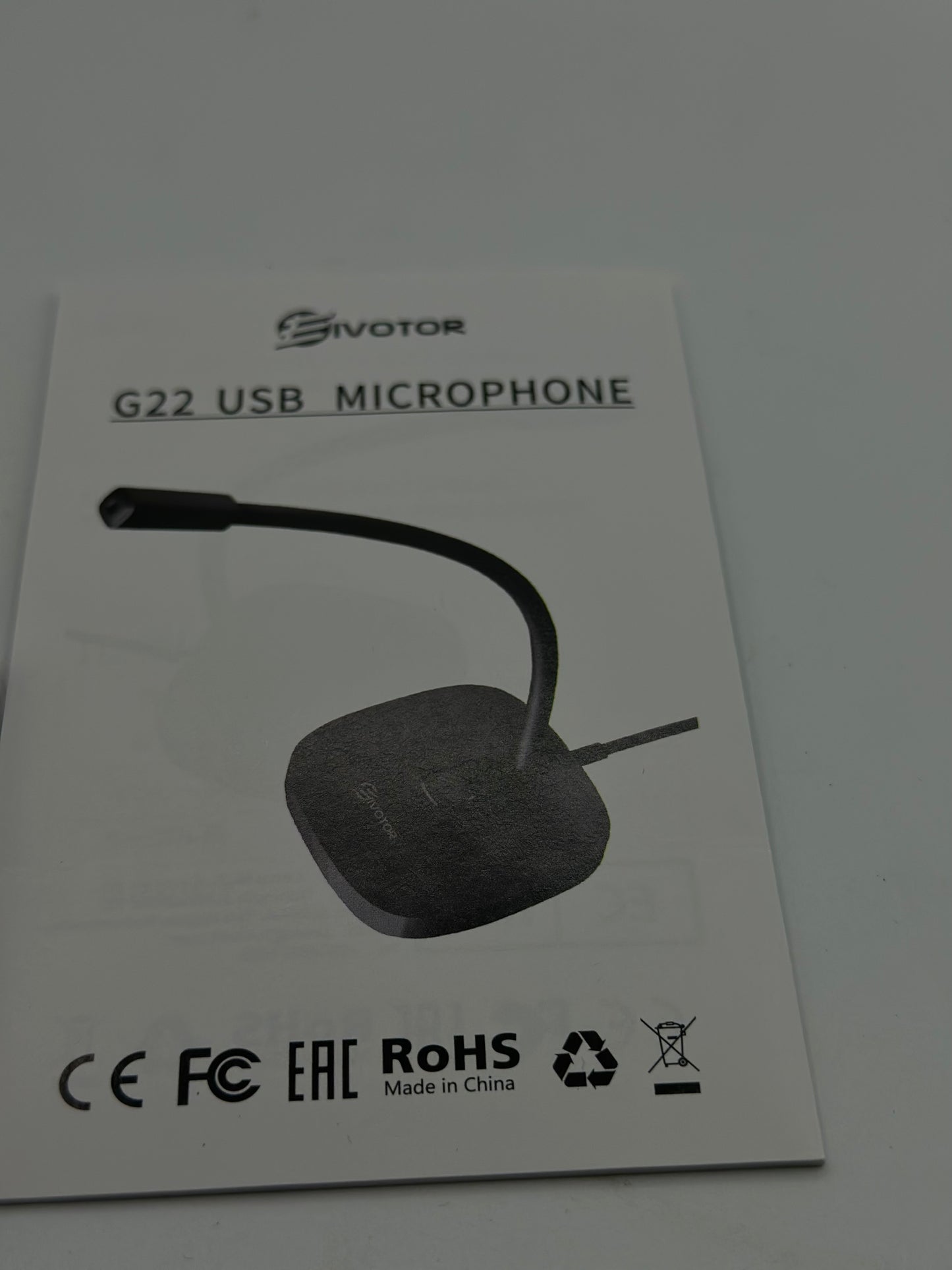 EIVOTOR Microphone PC USB Micro Computer Ordinateur Plug & Play Micro d'enregistrement avec Bouton Muet Compatible avec Mac, Windows 7/8/10, PS4 pour Discord, Youtube, Skype, Podcast, Conférence