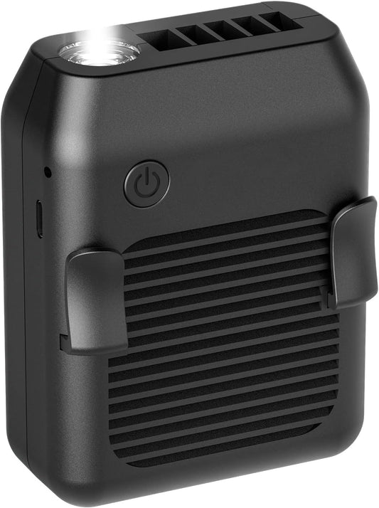 Brrivers Éventail de taille personnel à clipser sur la taille, portable et mains libres