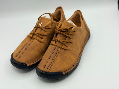Chaussures en cuir décontractées pour hommes Mocassins athlétiques légers Chaussures à enfiler à la mode
