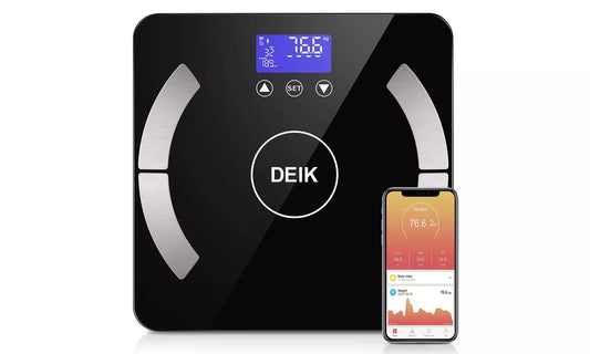 DEIK Body Fat Scale, Bluetooth Bathroom Scale with Smartphone APP