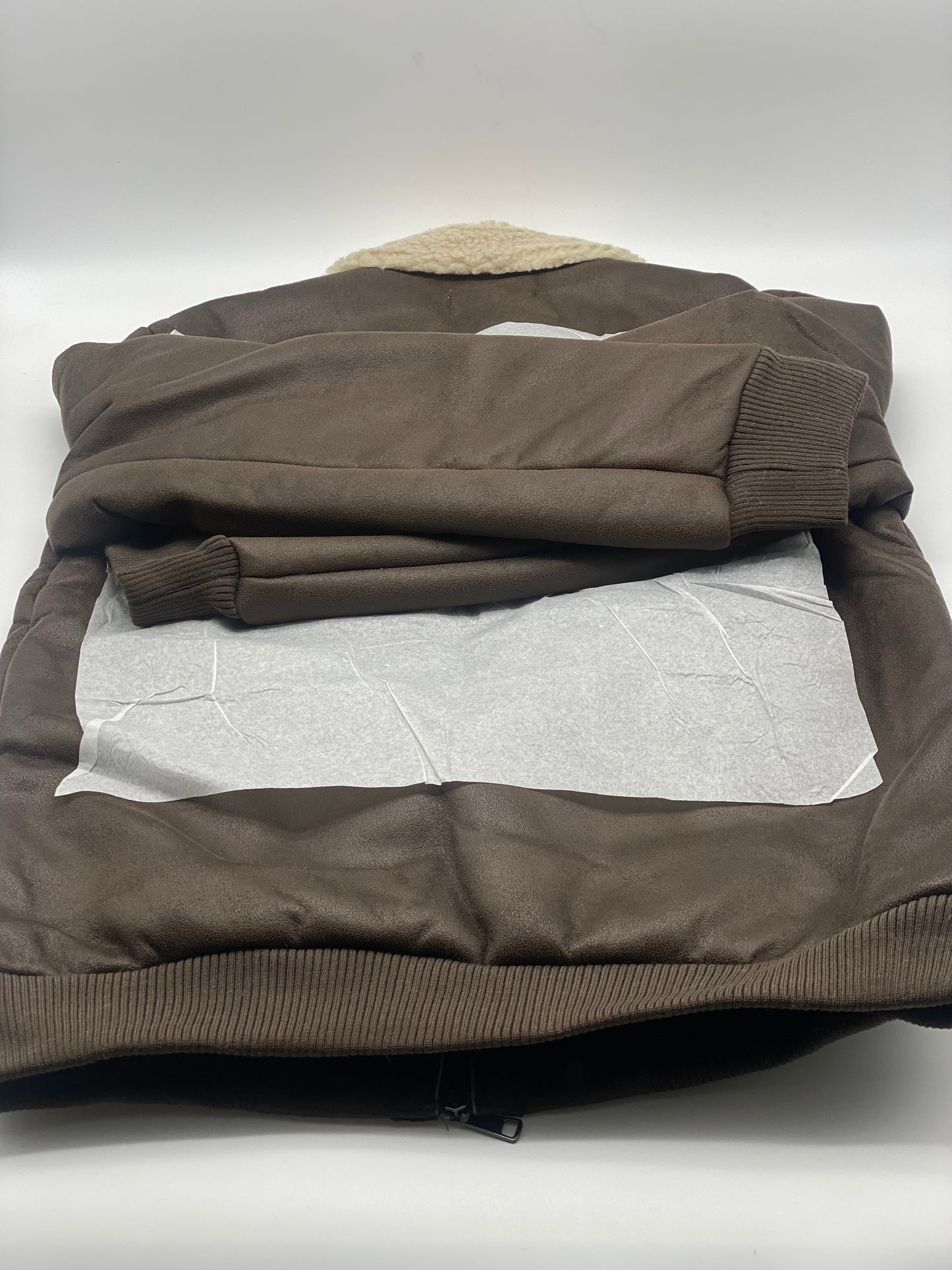 Magnifique blouson marron havane taille L neuf