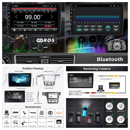 CAMECHO Android 11 Autoradio pour Volkswagen Passat 2012-2015, 2G+32G, Wireless Carplay Android Auto, 10.1" HD écran Double Din Bluetooth avec GPS HiFi Support FM RDS SWC + AHD Caméra de recul