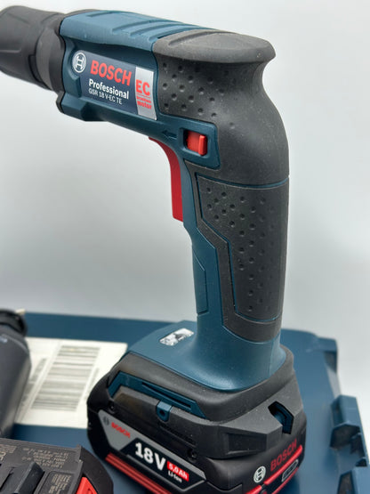 Visseuse placo bosch professionnel sans fil GSR 18V-EC TE plus chargeur + 2x4ah L-boxx neuve