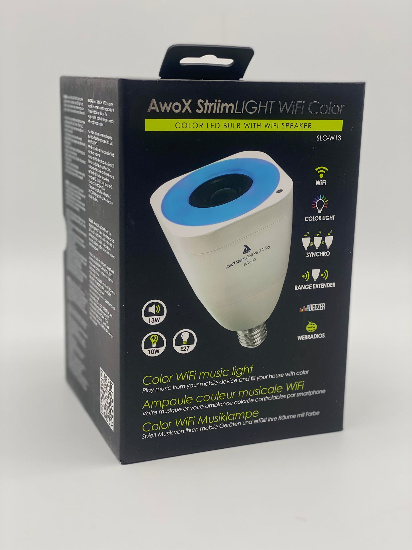 Ampoule WiFi AwoX StriimLIGHT avec haut parleur intégrée