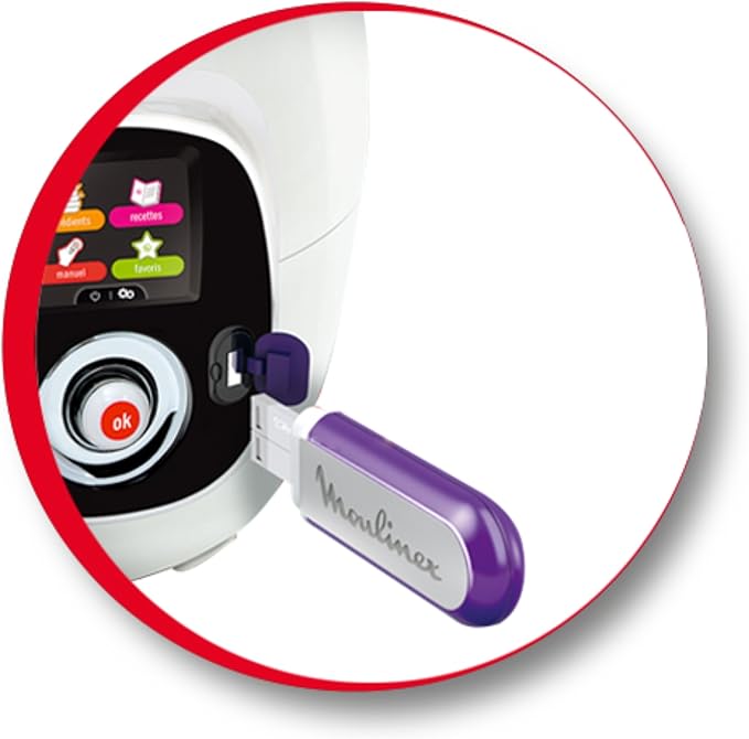 Moulinex Clé USB de 25 Recettes Du Monde XA600111 Accessoire Cookeo Officiel Compatible avec Multicuiseurs Cookeo YY2943FB CE702100