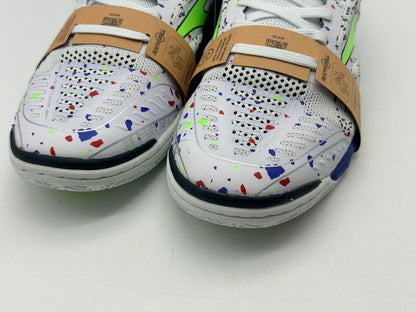 Chaussures de futsal JOMA TACTICO IN - BLANC BLEU/JAUNE FLUO