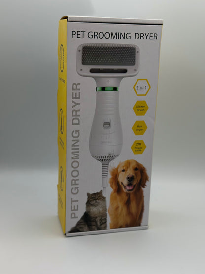 Sèche-Cheveux pour Animaux Compagnie Brosse Toilettage pour Chat et Chien Professionnel Maison Toilettage pour Animaux Compagnie Séchage Portable Sèche-Cheveux pour Chien