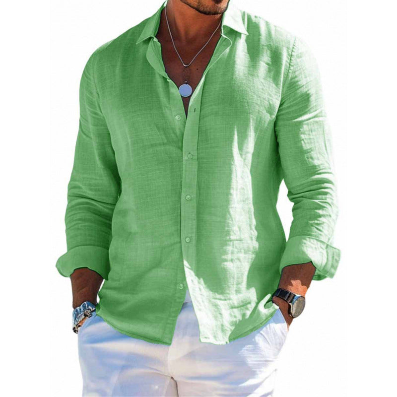 Chemise "Riviera" en Lin Premium – Coupe Ajustée & Respirante