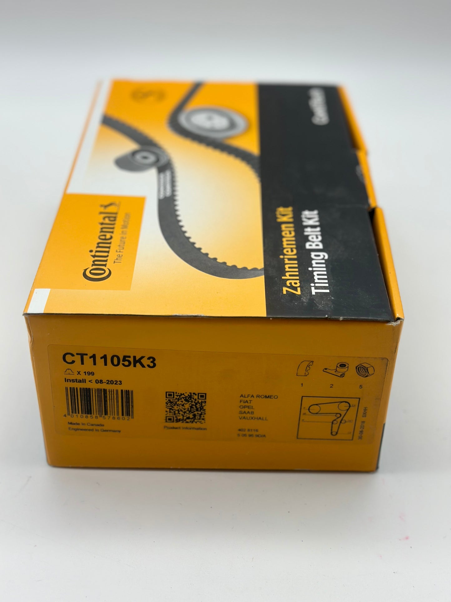 CONTITECH CT1105K3 Kit de distribution
Nbr. dents: 199
Réf.: CT1105K3
EAN: 4010858578602 pour Alfa Romeo, Chevrolet, fiât, jeep, Lancia, Opel
