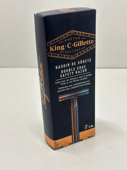 King C. Gillette Rasoir De Sûreté Homme, Précision Dans La Définition Des Contours, Rasoir + 5 Lames