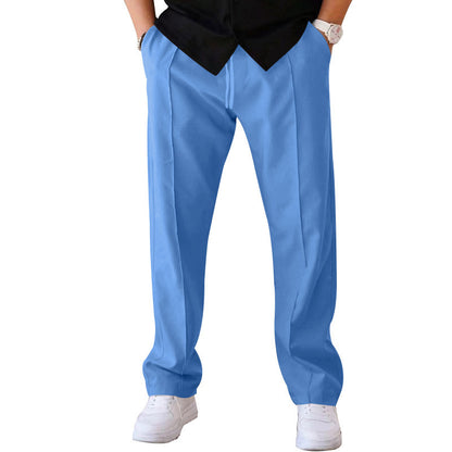 Pantalons pour hommes droit ample décontracté avec cordon de serrage Vêtements design