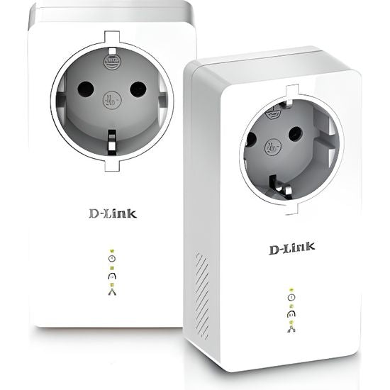 CPL 1000 mbps, Kit de 2 Adaptateurs HomePlug AV2 1000 HD prise intégrée- Idéal tv sans wifi neuf