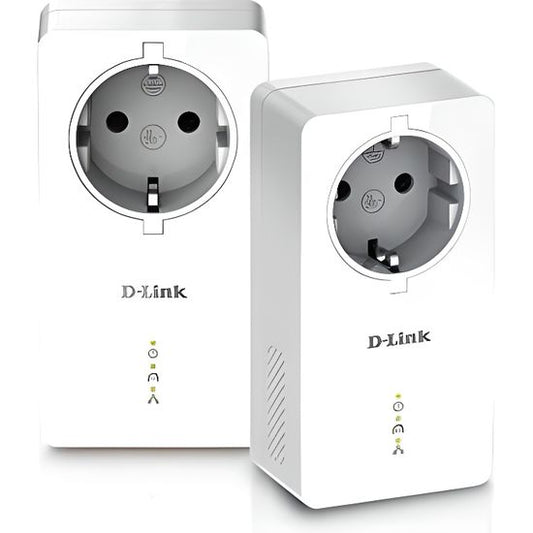 CPL 1000 mbps, Kit de 2 Adaptateurs HomePlug AV2 1000 HD prise intégrée- Idéal tv sans wifi neuf