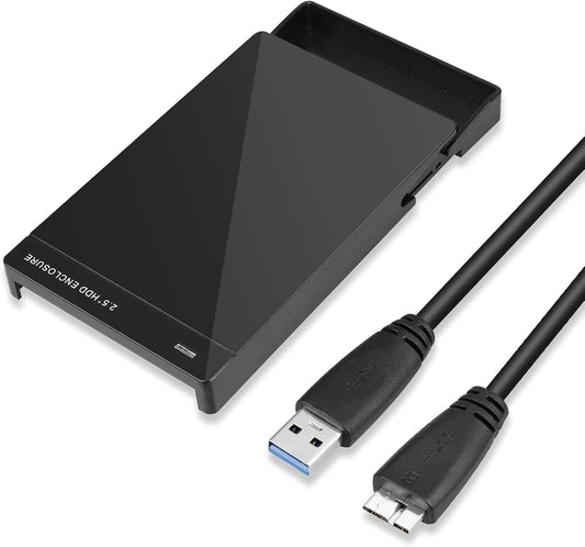 Linkstyle Boîtier de Disque Dur, 7.5mm 2.5 Pouces SATA HDD/SSD vers USB 3.0 Adaptateur boîtier de Disque Dur Externe pour Windows 2000 / Windows Me/Windows 98 / XP/Vista / 7/8