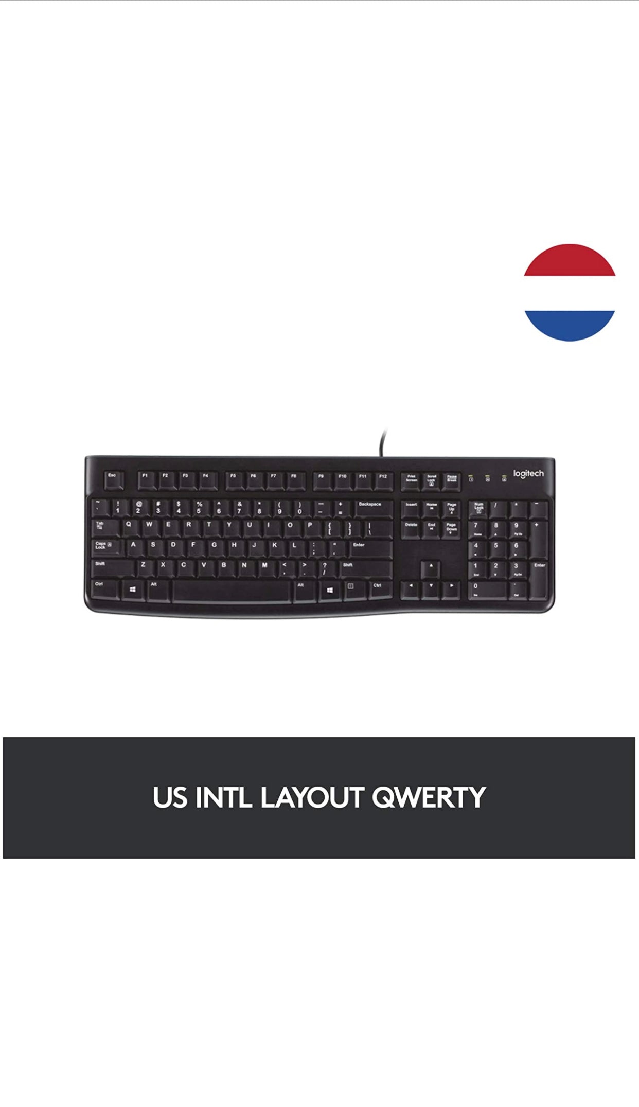 Logitech MK120 Combo Clavier et Souris Filaire pour Windows Clavier US Intern...