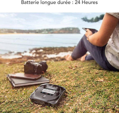 NETGEAR Routeur 4G SIM Box 4G, 4G LTE M2 - débit Descendant jusqu'à 2Gbit/s | Connexion WiFi jusqu'à 20 appareils | Crée Un WLAN n'importe où | Déverrouillé Compatible Toute SIM opérateurs